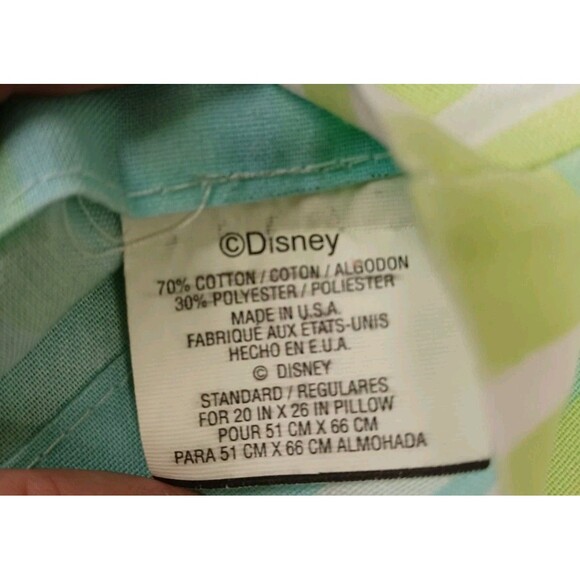 Vtg Disney Winnie The Pooh Pillow Case Set Of 2 Big Print Standard Double Sided - Picture 5 of 5